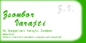 zsombor varajti business card